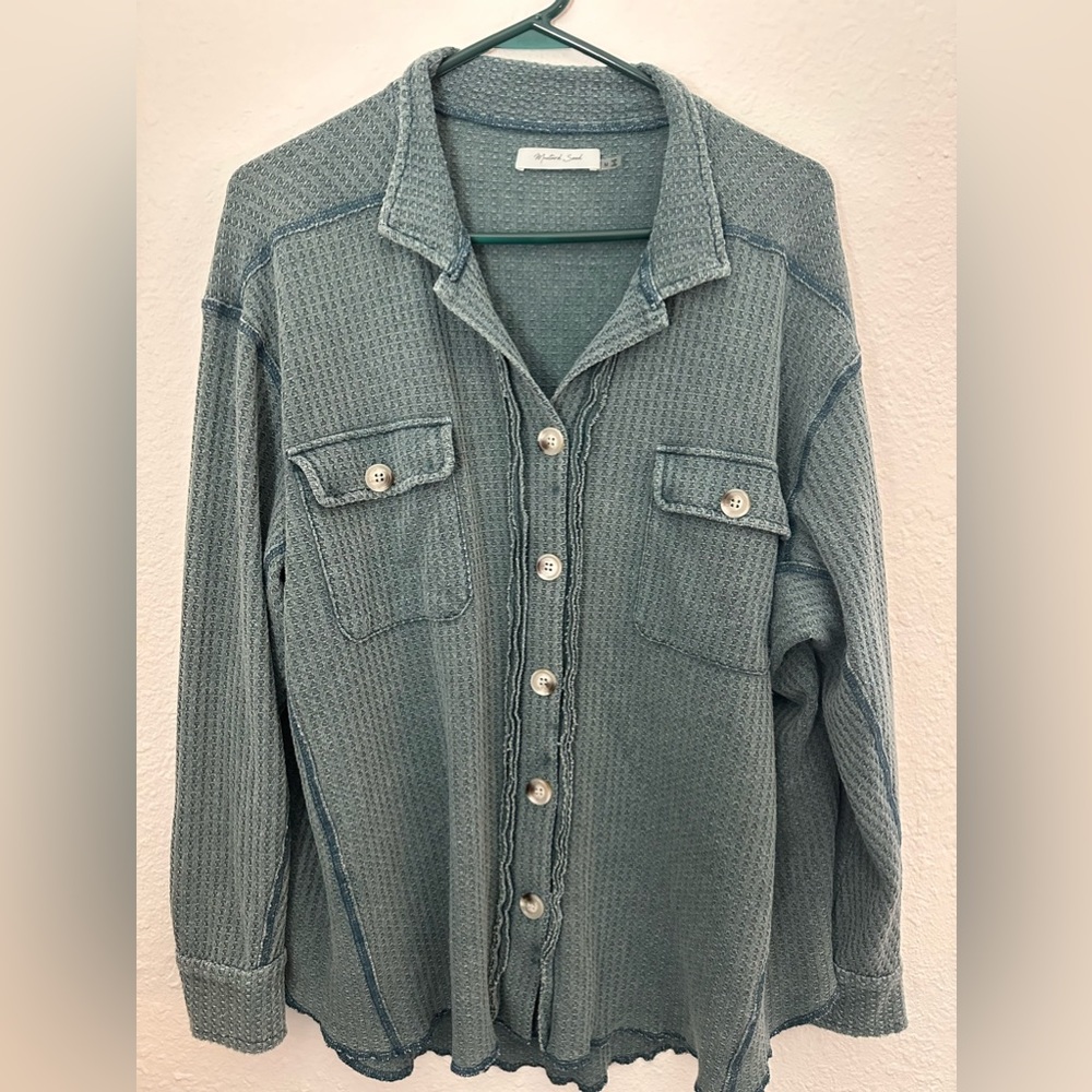 Women’s oversized button down